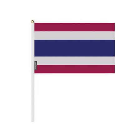 Mini Thailand flagg - Flerfarget - 20 x 30 cm - 100 stk - Polyester - Lett