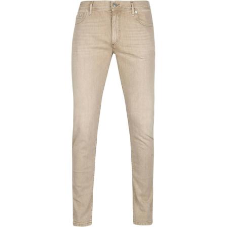 Alberto, Slim Organic Denim Jeans Beige, Heren, Maat:W32 L32,Katoen