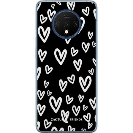 Kompatibelt Mobildeksel til OnePlus OnePlus 7T Cactus and Friends - Handdrawn Love Chaos