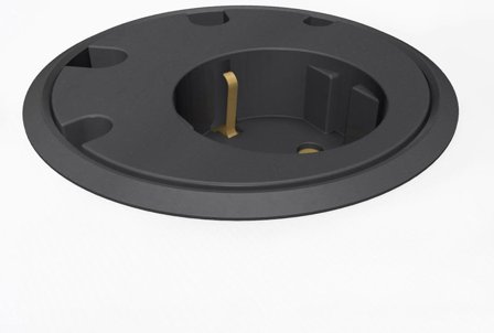 Kondator Powerdot PD10 Bordsuttag 4 kabelhål, Strömbrytare & vägguttag