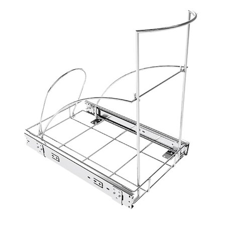 Udtrækkelig Skraldespand Under Skab, Under Vask Heavy Duty Skraldespand, Rulende Skydejusterbar Reol F