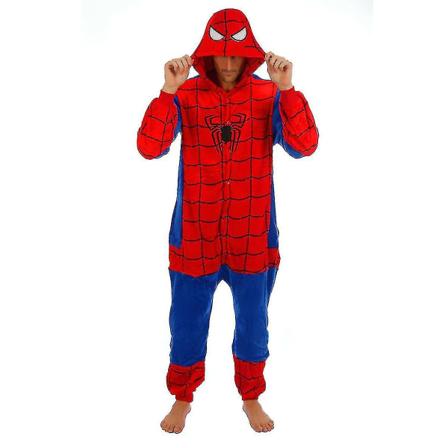 Halloween Unisex Onesiee Kigurumi Fancy Dress Kostym Huvtröjor Pyjamas Sleep Wear-9-1 Spider Man M for 160-170cm