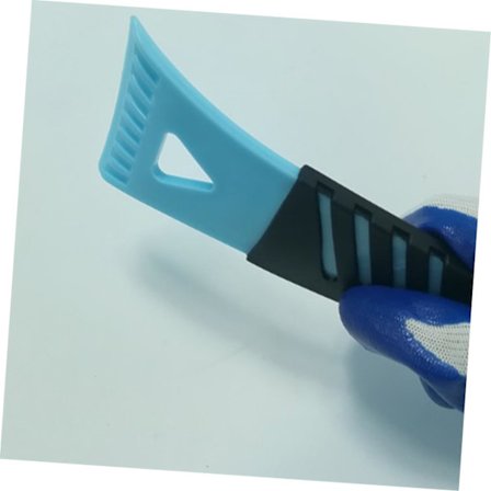 2-delt mini sneskovl i plastik til bil, letvægts snerydnings- og afisningsværktøj, ridsefrit, bærbar isskraber til forrude, tilfældig farve