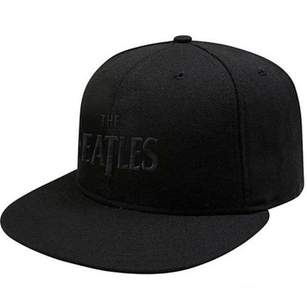 The Beatles Unisex Adult Drop T Logo Snapback Cap One Size Blac