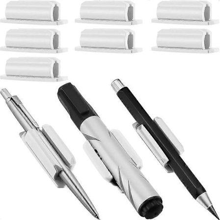 10 kpl Liimattava kynäteline luokkahuoneen leikepöydän kiinnitykseen, kynäteline työpöydälle, silikoninen kynäteline ja tussiteline kouluun ja 