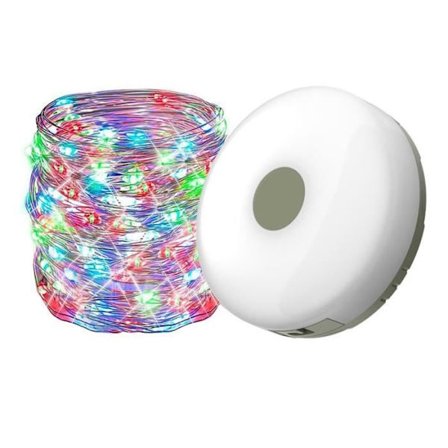 (Farge) Lyslenke - PIMPIMSKY - 10 m - Flerfarget LED - USB Oppladbar - Vanntett