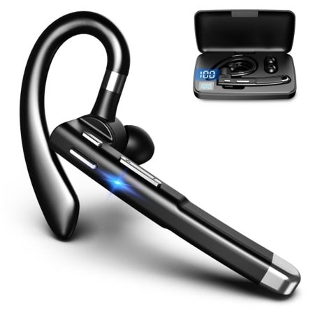 Mobiltelefon Bluetooth Headset, V5.1 Trådløst Bluetooth Headset med CVC 8.0 Støjreducerende Mikrofon[HK]