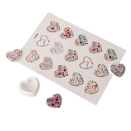 Leirekutter og blomsterleireoverføringspapir for leiresmykkefremstilling DIY-håndverk, vannløselig blomsterleireoverføringsark (FMY)