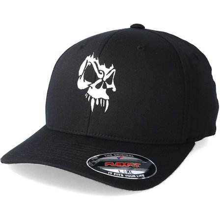 Tattoo Collective - Noir flexfit Casquette - Angry Skull Black Flexfit @ Hatstore
