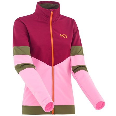 Kari Traa Women's Agnes Full Zip Midlayer Women Mid layer tops Pink XS