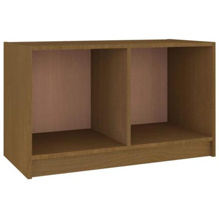 Vidaxl Tv-bänk Honungsbrun 70x33x42 Cm Massiv Furu Brun