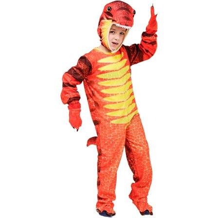 Djurdräkt Barn Dinosauriedräkt (Triceratops/Tyrannosaurus/Stegosaurus) (S4-6 år, Tyrannosaurus)