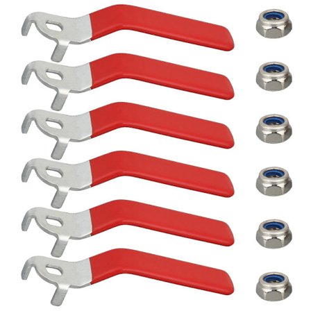 6 st med hålstorlek Utomhus kranreparation för kulventil Bekvämt spakhandtag