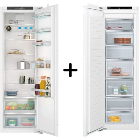 Siemens iQ300 KI81RVFE0 Køleskab + GI81NVEE0 Fryser, integreret | KitchenOne