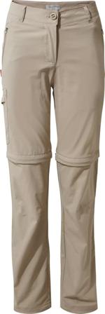 Craghoppers Women ́s Nosilife Pro Convertible Trousers Long Women hiking trousers Beige 16