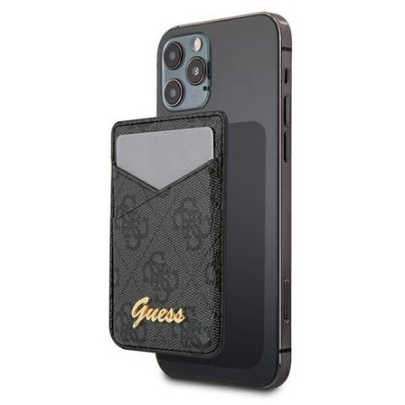 Guess Pungkortplads GUWMS4GTLBK MagSafe 4G grå/grå