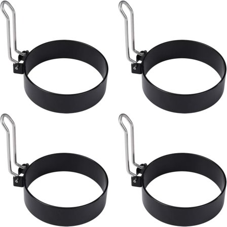 Stekta äggringar, non-stick äggform för stekpanna, rund