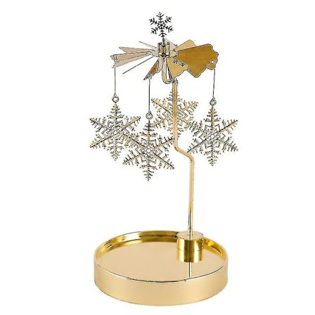 Pyörivä Kynttilänjalka Kultaa Ruostumattomasta Teräksestä Kynttilänjalka Tarjotin Koti Sisustukseen