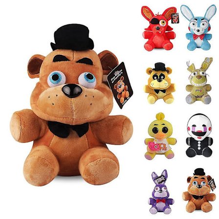 FNAF Five Nights at Freddy's Plys Legetøj Horror Spil Plys Bamse Foxy Bonnie Bløde Fyldte Figurer Legetøj Børn - SNNGV(A)