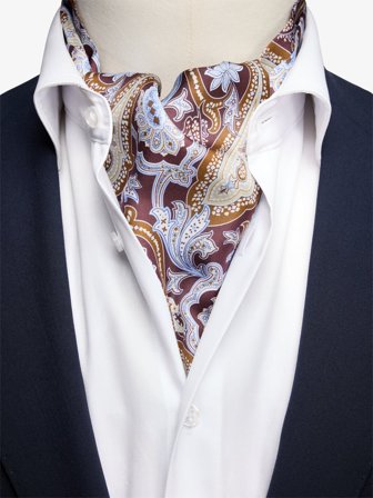 John Henric Men's Burgunderroter Krawattenschal Size Onesize