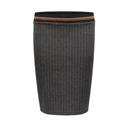 Geisha ROK Pinstripe , Grijs , Dames , Maat: S Midirokken