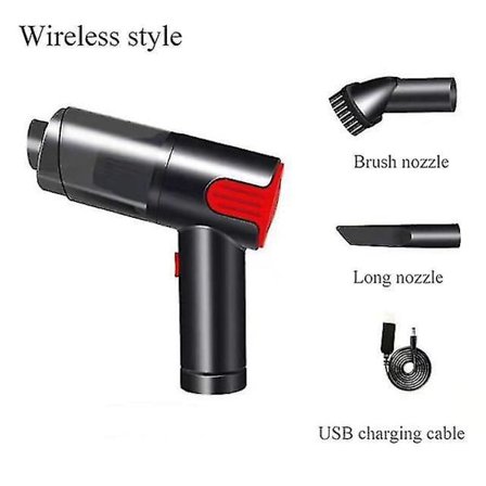 Bärbar Trådlös Dammsugare för Bil Handhållen Mini