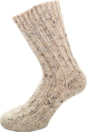 Avignon Raggsocka Ull Beige Melange