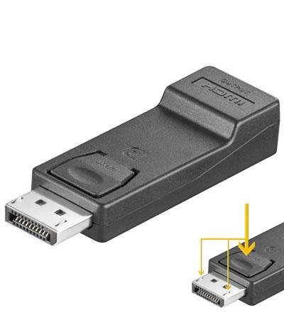 WENTRONIC goobay video adapter - DisplayPort / HDMI
