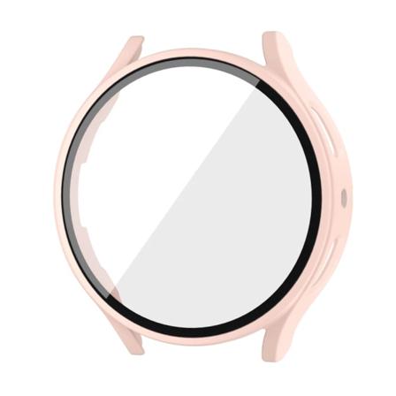 Hærdet glas + PC-cover til Samsung Galaxy Watch4 5 6 44mm 40mm All Coverage Case Galaxy Watch4 5 tilbehør Pink Pink Galaxy Watch5 44mm