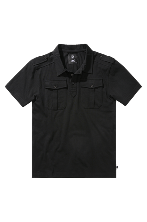Poloshirt Kurzarm Brandit Jon Polo Schwarz M