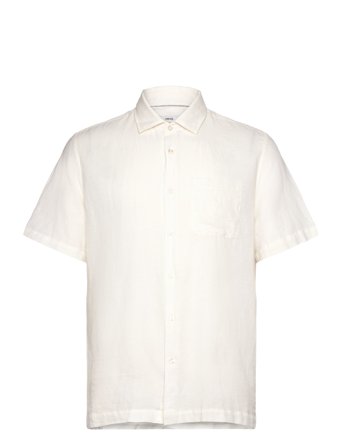 Regular-Fit Linen Shirt With Pocket White Mango