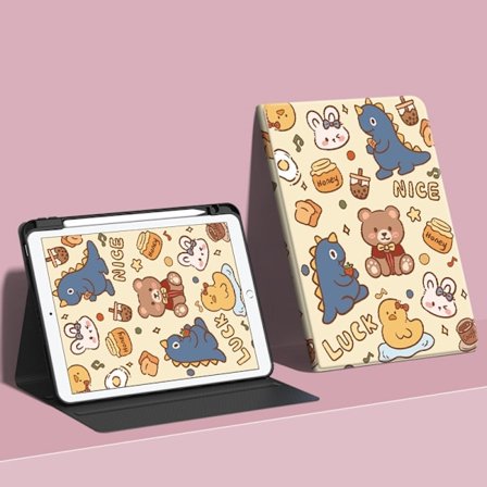 Fodral för iPad 2022 Edition 10 10.9" T119 Djurpark Bok och Pennfack