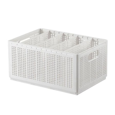 Opbevaringskurv til soveværelsesskab, tøj, bukser, foldbar opbevaringsboks, ins ren hvid skillevæg, opbevaringsboks til garderobe, stor størrelse, 5 