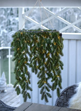 Erna krans hengende Ø50 - grønn
