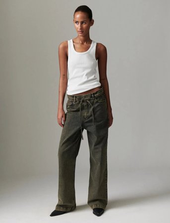 Day Birger et Mikkelsen Elijah - Elm Overdye Denim - Green - 38