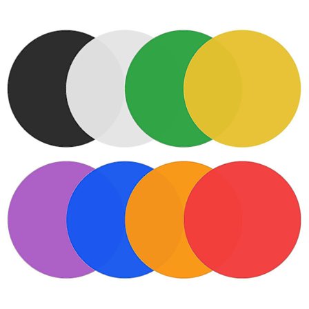 Gummiburkåpner Gripperdyna Silikon Varmeisoleringsdyna Rundgummigriper for å åpne bokser, 8 stk