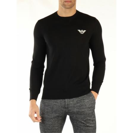 Emporio Armani, Sweatshirts Czarny, Mężczyzna, Rozmiar: 2XL