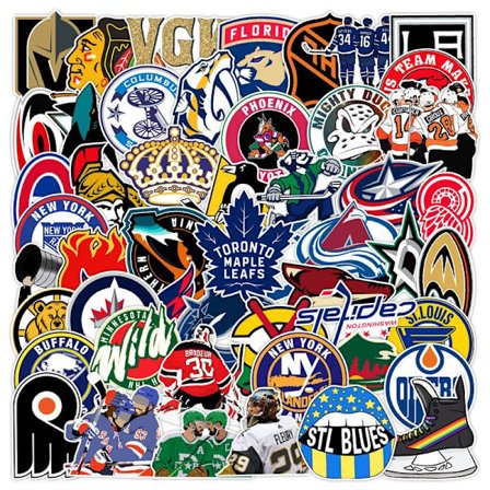 50 stk klistremerker - Ishockey graffiti klistremerker Bagasje kjøleskap skateboard klistremerker