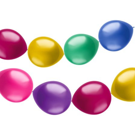 Ballonguirlande Farve Mix Metallic