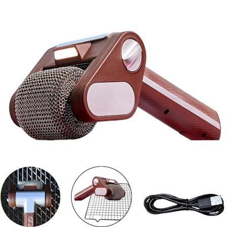 Elektrisk grillrenser i rustfritt stål, hårløs elektrisk grillbørste, oppladbar BBQ-børsterenser