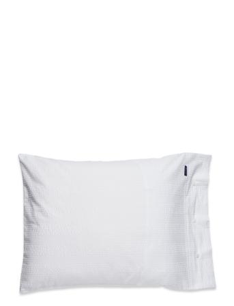 Seersucker Pillowcase Home Textiles Bedtextiles Pillow Cases Hvit GANT*Betinget Tilbud