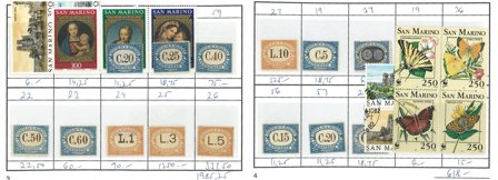 San Marino - Ufyldt udvalgshæfte, 7 sider