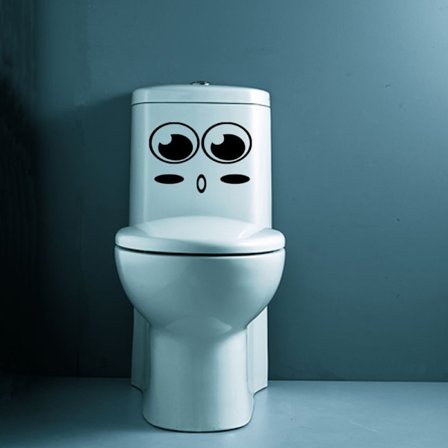 Uttrykk Klistremerker, Morsomme Veggklistremerker for WC, Bad, Kjøkken