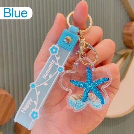 Sjøstjerne nøkkelring nøkkelring BLÅ