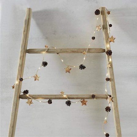 Lysdekorasjonslys Led-lyskjede for tre og hjemmebryllup