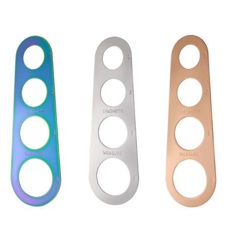 4-reikäinen ruostumattomasta teräksestä valmistettu spagetin mittaustyökalu spagettia varten W