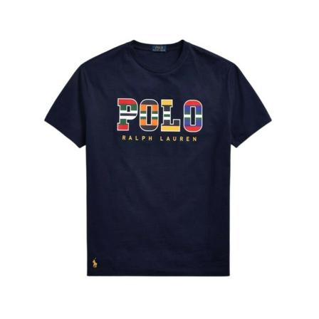 Ralph Lauren Classic Fit Logo T-Shirt , Blauw , Heren , Maat: M