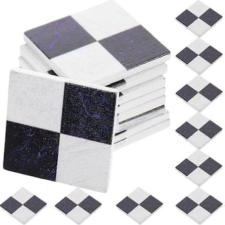 36 st Dockskåp Miniatyrgolv Realistiskt Mini Golv Trä Små Golvbrädor