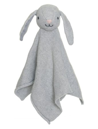 Teddykompaniet Teddy Baby, Organic Doudou Rabbit, Knitted - Grey - 27 cm