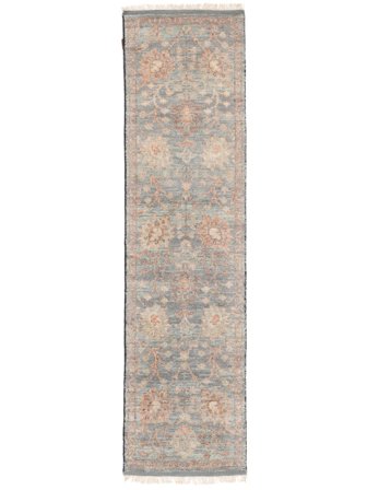 Tapis Usak Indo 80X298 De Couloir Marron/Orange (Laine, Inde)